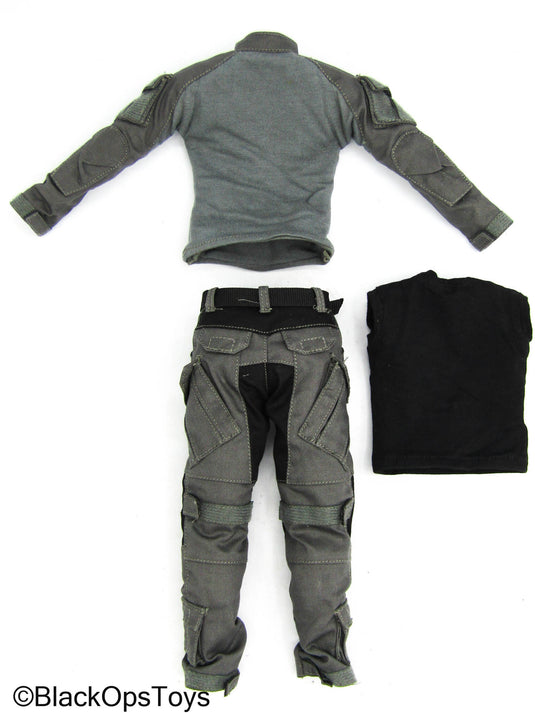 ZERT - AMG Juggernaut (Asia) - Wolf Grey Combat Uniform Set w/Black Shirt