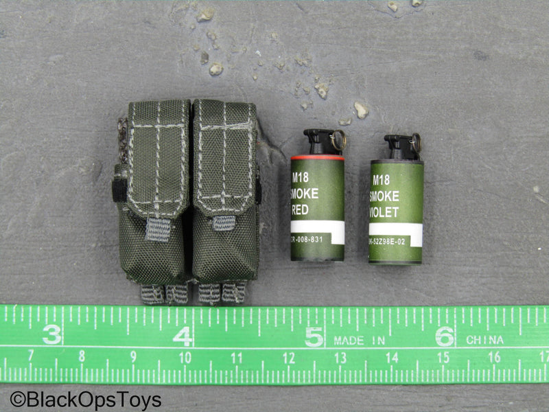 Load image into Gallery viewer, ZERT - AMG Juggernaut (Asia) - Wolf Grey MOLLE Dual Cell Pouch w/Smokes
