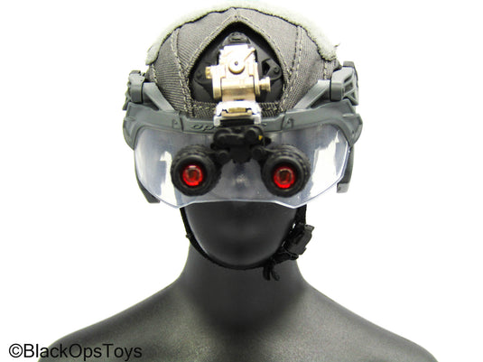 ZERT - AMG Juggernaut (Asia) - Wolf Grey Helmet w/Face Shield & NVG