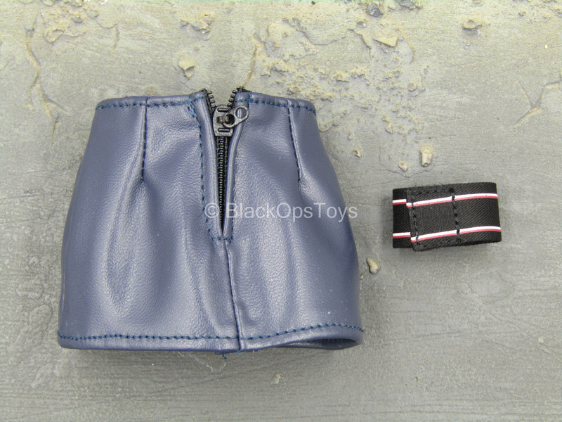 Load image into Gallery viewer, Soviet Tank Forces - Female Blue Leather Like Skirt
