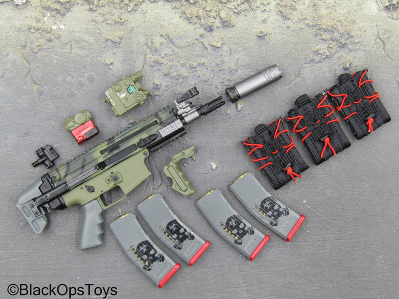 Load image into Gallery viewer, ZERT - Sniper Team - Green Scar PDW w/Attachment Set
