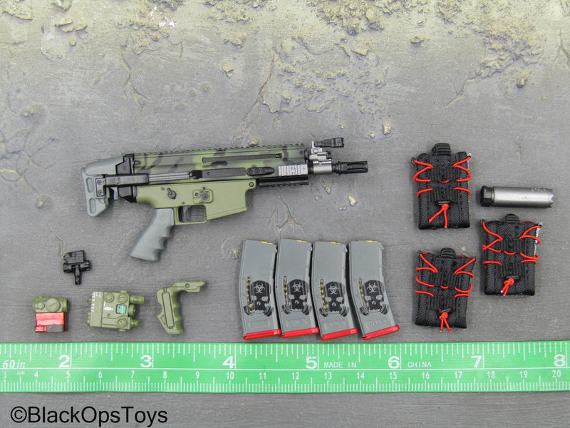 Load image into Gallery viewer, ZERT - Sniper Team - Green Scar PDW w/Attachment Set
