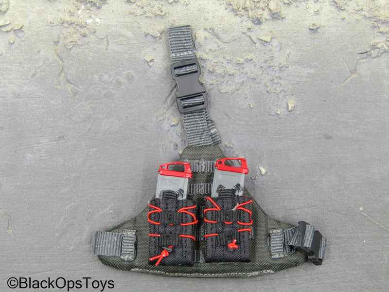 Load image into Gallery viewer, ZERT - Sniper Team - Wolf Grey MOLLE Drop Leg Panel w/Mag Set
