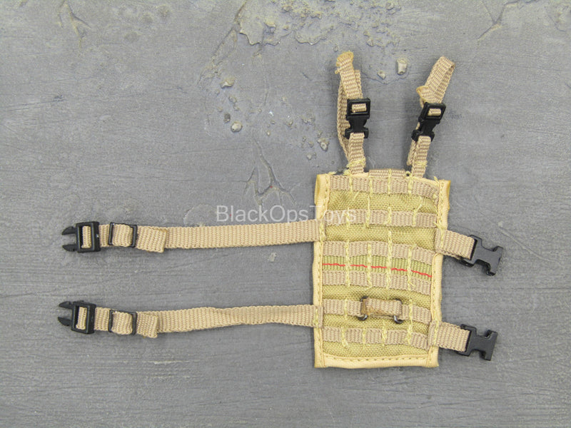 Load image into Gallery viewer, Tan MOLLE Drop Leg Panel w/Pouches
