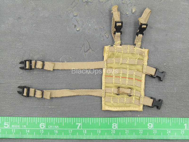 Load image into Gallery viewer, Tan MOLLE Drop Leg Panel w/Pouches
