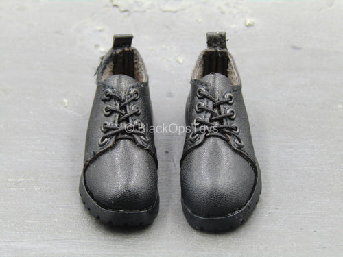 Late Night Killer - Black Leather Like Boots (Foot Type)