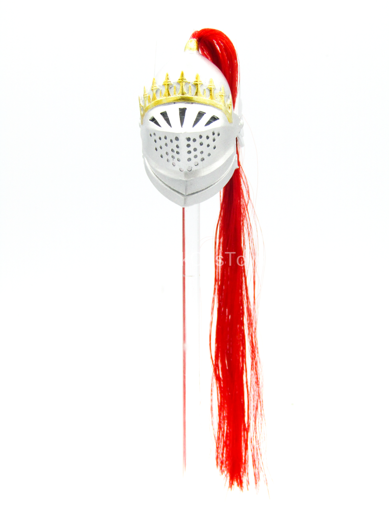 Load image into Gallery viewer, Crown Knight - Metal Helmet w/Interchangeable Face Shield
