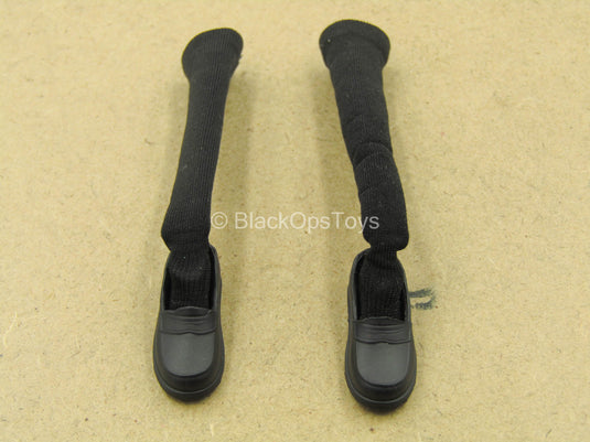 1/12 - Campus Girl - Black Shoes w/Long Socks (Peg Type)