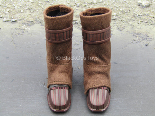 Star Wars - The Armor - Brown Female 2-Part Boots (Peg Type)