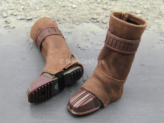 Star Wars - The Armor - Brown Female 2-Part Boots (Peg Type)