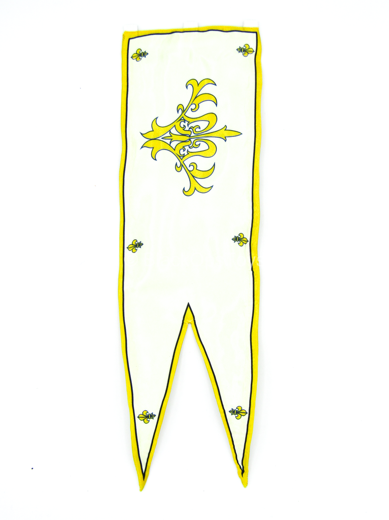 Load image into Gallery viewer, Crown Knight - Silver &amp; Gold Like Flag w/Metal Pole
