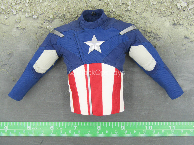 Load image into Gallery viewer, The Avengers - Captain America - Red White &amp; Blue Shirt
