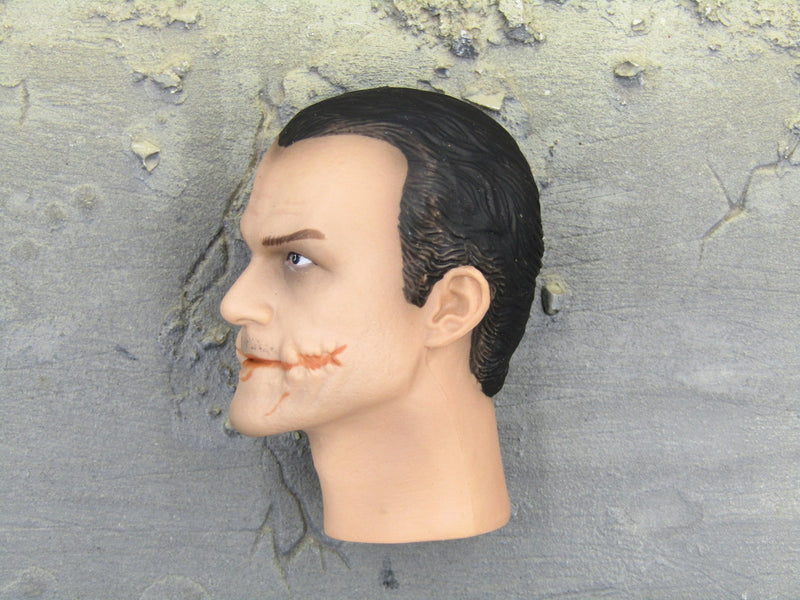 Load image into Gallery viewer, The Dark Knight Joker Police Heath Ledger Likeness Head Sculpt
