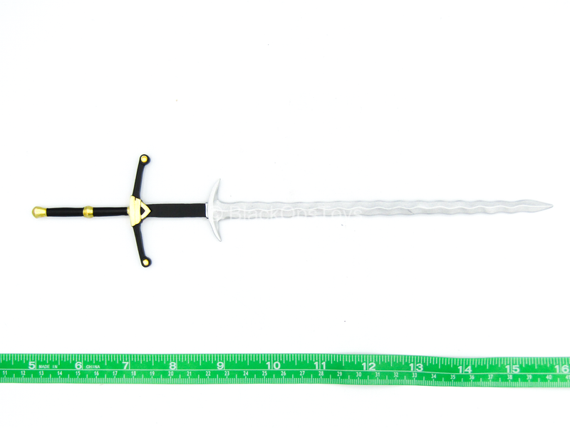Load image into Gallery viewer, Crown Knight - Metal Silver &amp; Gold Like Broadsword
