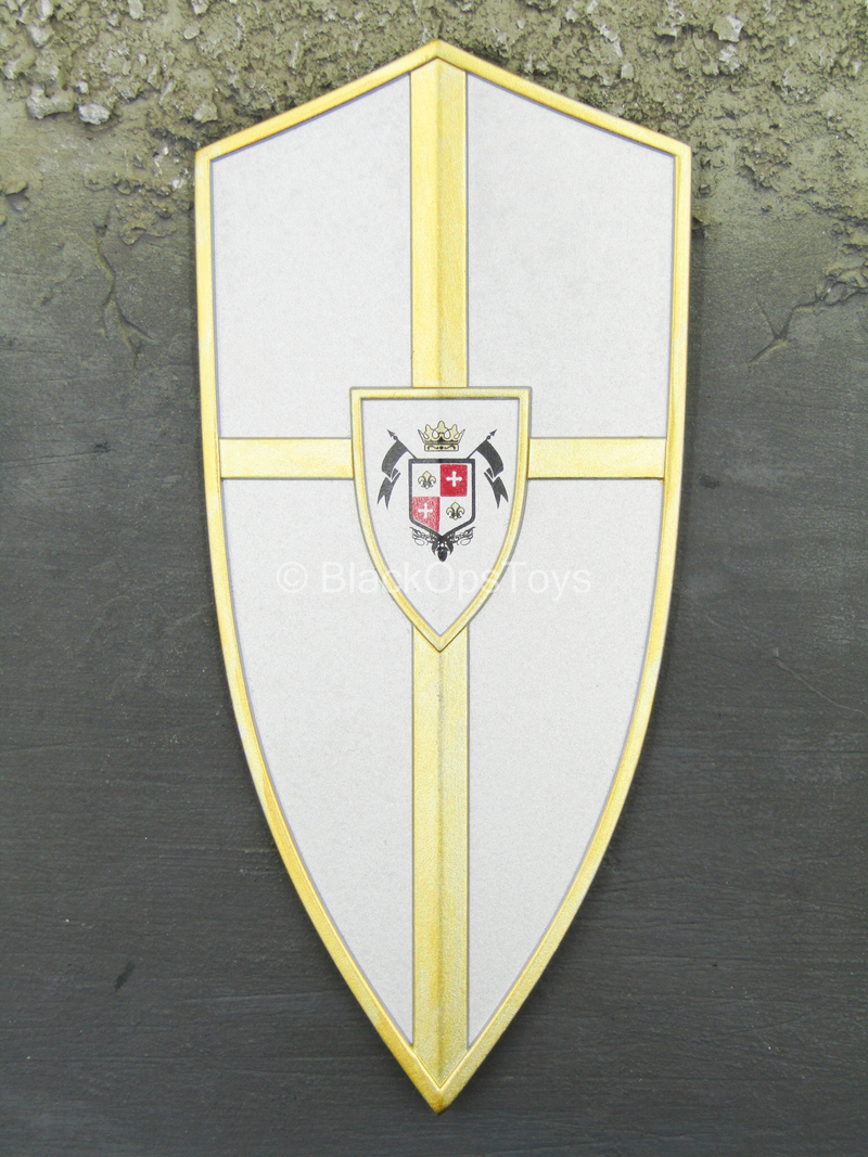 Load image into Gallery viewer, Crown Knight - Metal Silver &amp; Gold Like Shield

