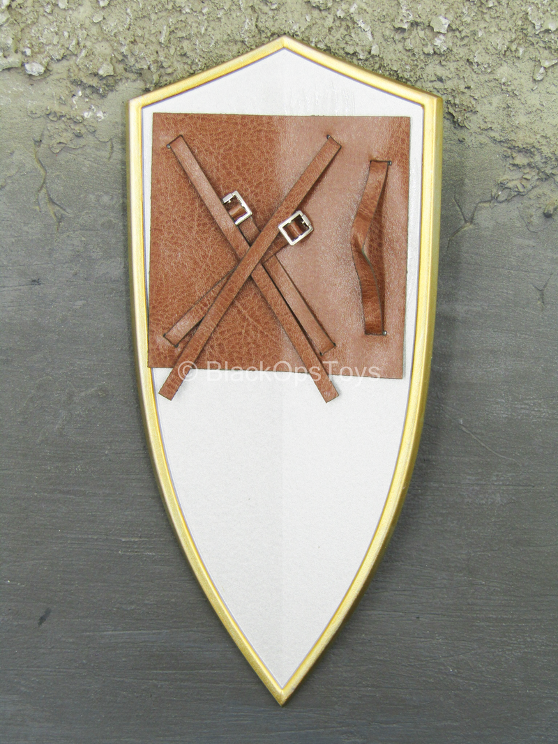 Load image into Gallery viewer, Crown Knight - Metal Silver &amp; Gold Like Shield
