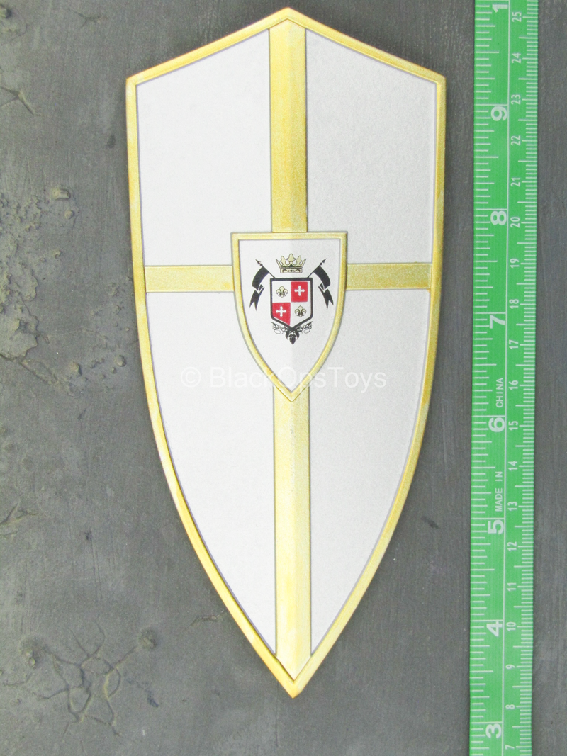 Load image into Gallery viewer, Crown Knight - Metal Silver &amp; Gold Like Shield
