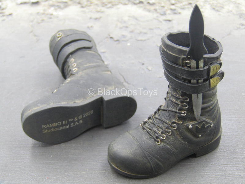 Load image into Gallery viewer, Rambo III - Black Boots w/Knife (Peg Type)
