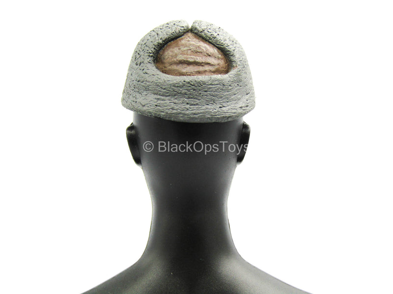 Load image into Gallery viewer, Brown &amp; Grey Molded Ushanka Hat
