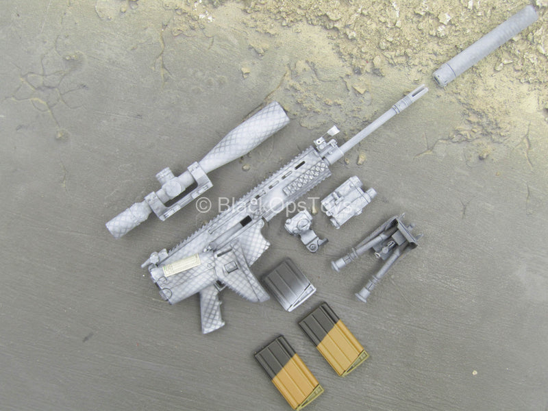 Load image into Gallery viewer, NSW Winter Warfare - FN MK17 SCAR-H w/Attachments (Snow Camo Spray)
