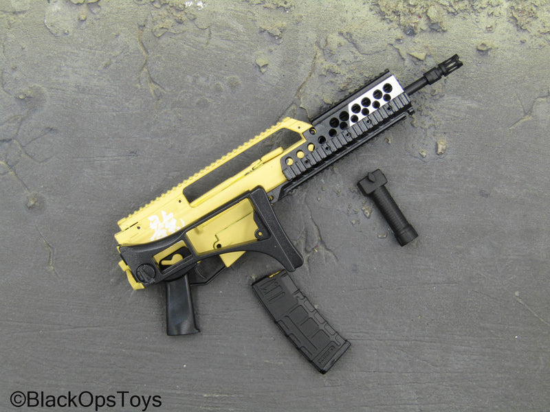 Load image into Gallery viewer, Zone Vigilante - Yellow &amp; Black G36 Rifle w/Folding Stock
