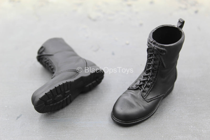 Load image into Gallery viewer, British SAS - Sniper - Black Combat Boots (Foot Type)
