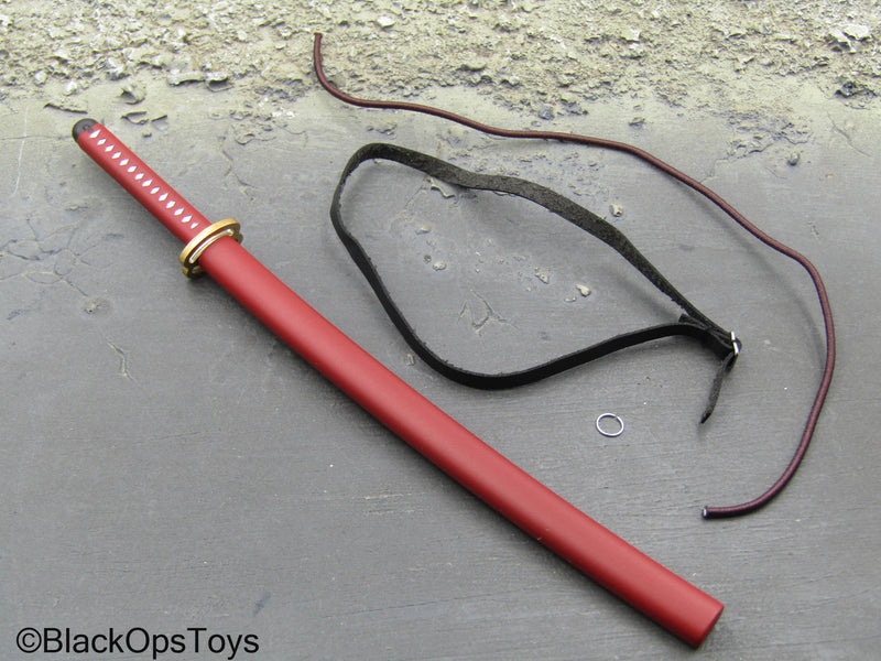 Load image into Gallery viewer, Zone Vigilante - Metal Katana Sword w/Sheath &amp; Belts
