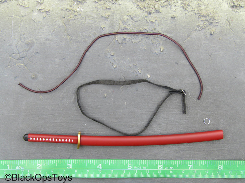 Load image into Gallery viewer, Zone Vigilante - Metal Katana Sword w/Sheath &amp; Belts
