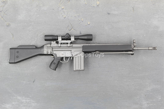 British SAS - Sniper - Black & Grey HK33 SG1 Rifle w/Bipod