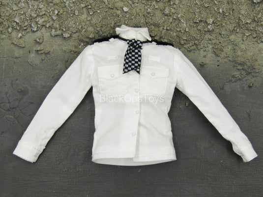 Metropolitan Police Katie - White Female Shirt w/Tie