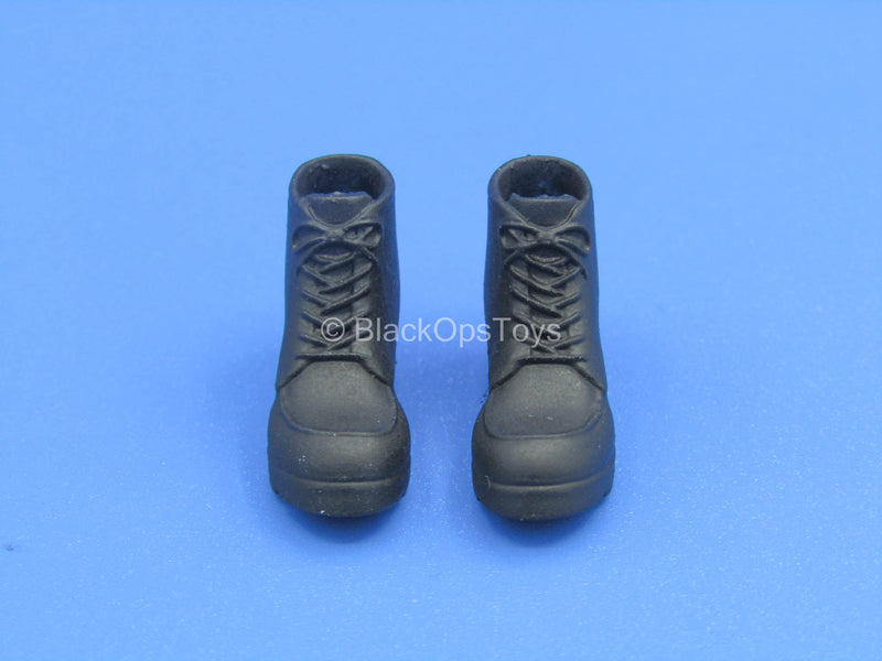Load image into Gallery viewer, 1/12 - Custom - Male Black Hiking Boots (Peg Type)
