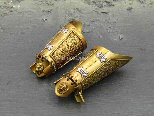 Persian Cavalry - Metal Gold Like Gauntlets