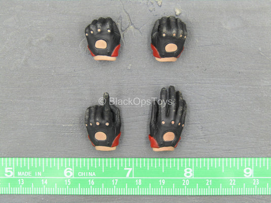 Lady Ninja Sai - Black & Red Gloved Hand Set (Type 1)