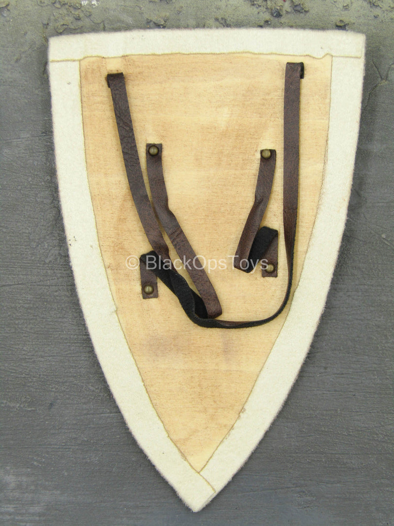 Load image into Gallery viewer, Malta Knights - Templar - Blue &amp; Yellow Wood Shield
