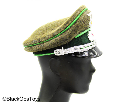 WWII - German Officer - Green Military Cap