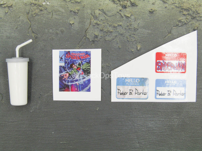 Load image into Gallery viewer, Middle-Aged Spider-Man - Cup w/Sticker Set
