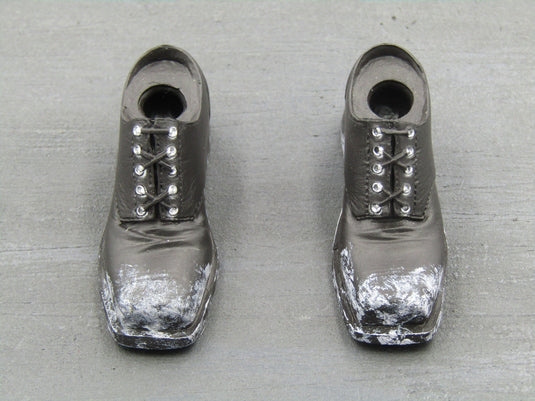 THE BUTCHER II - Scuffed Black Shoes (Peg Type)