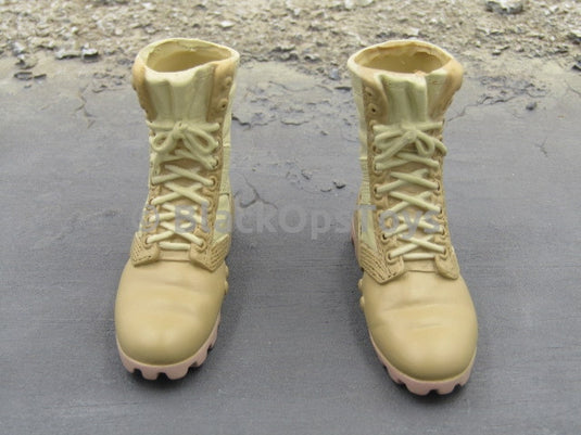 Freedom Force US Army 82nd Airborne Tan Rubber Combat Boots (Foot Type)