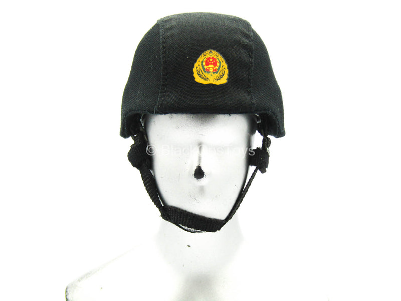 Load image into Gallery viewer, Chinese People&#39;s Armed Police - Black Helmet
