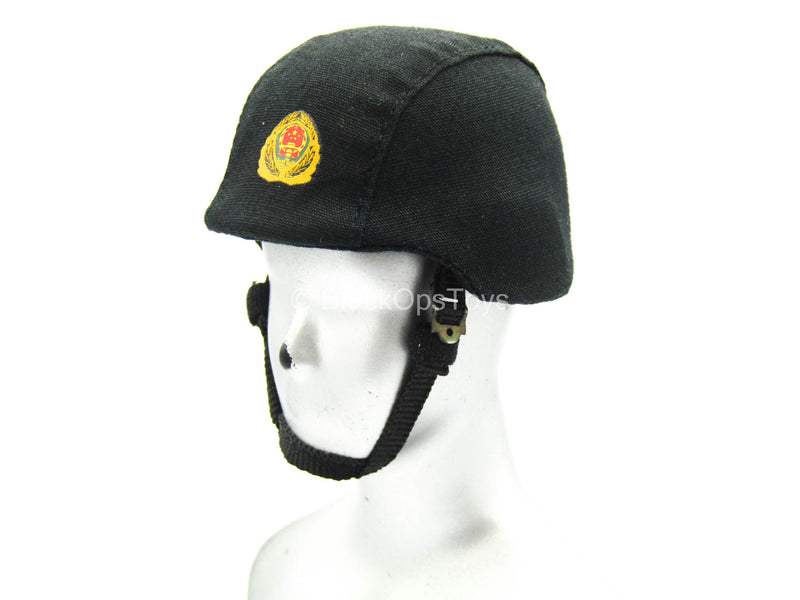 Load image into Gallery viewer, Chinese People&#39;s Armed Police - Black Helmet
