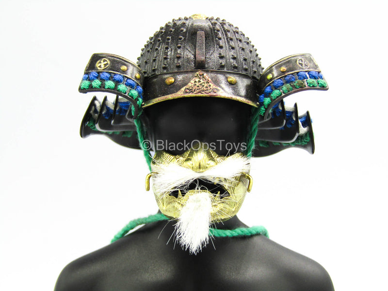 Load image into Gallery viewer, The Soul Of War Ghosts - Metal Samurai Helmet w/Facemask
