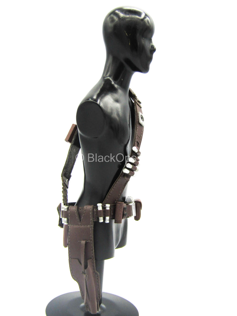 Load image into Gallery viewer, Star Wars - The Mandalorian - Brown Belt w/Drop Leg Pistol Holster
