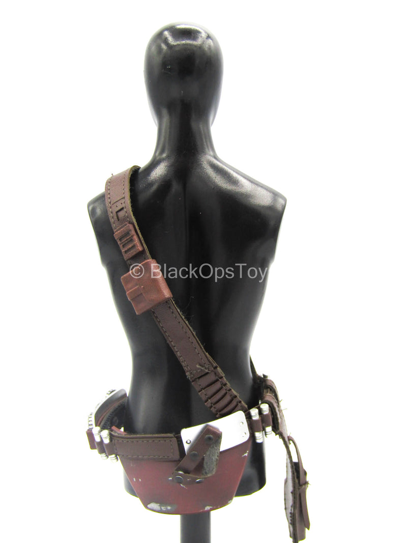 Load image into Gallery viewer, Star Wars - The Mandalorian - Brown Belt w/Drop Leg Pistol Holster
