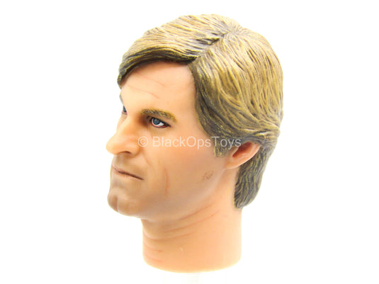 Male Head Sculpt In Likeness Of Aaron Eckhart