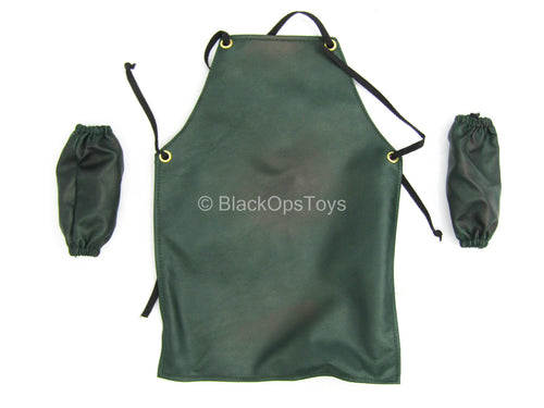 Downtown Union Butcher - Dark Green Apron w/Arm Covers