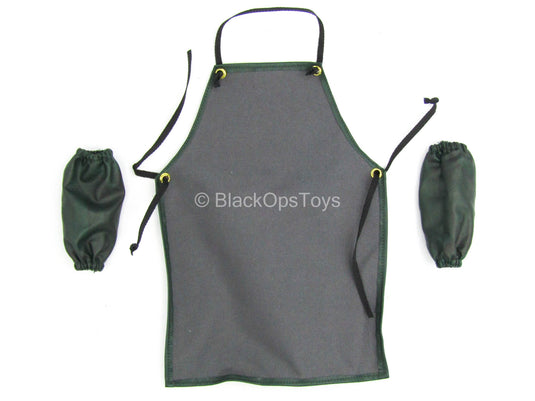 Downtown Union Butcher - Dark Green Apron w/Arm Covers