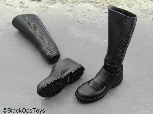 DX Batman - Black 2-Part Boots (Peg Type)