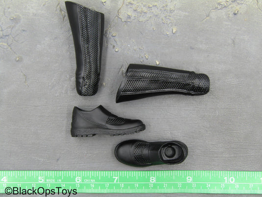 DX Batman - Black 2-Part Boots (Peg Type)