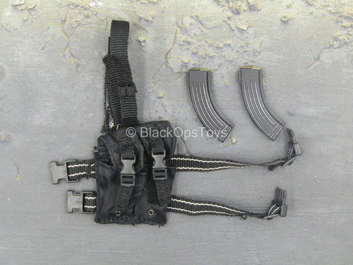 PMC - Operator - Black Drop Leg Mag Pouch w/Magazine Set