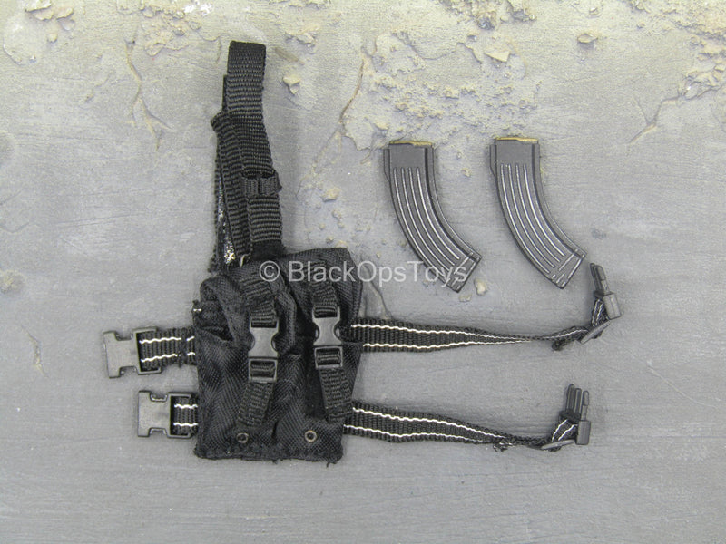 Load image into Gallery viewer, PMC - Operator - Black Drop Leg Mag Pouch w/Magazine Set

